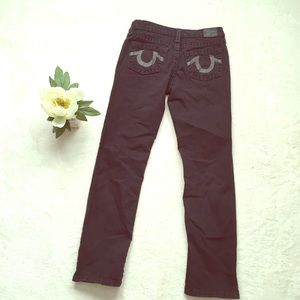 True Religion black denim jeans